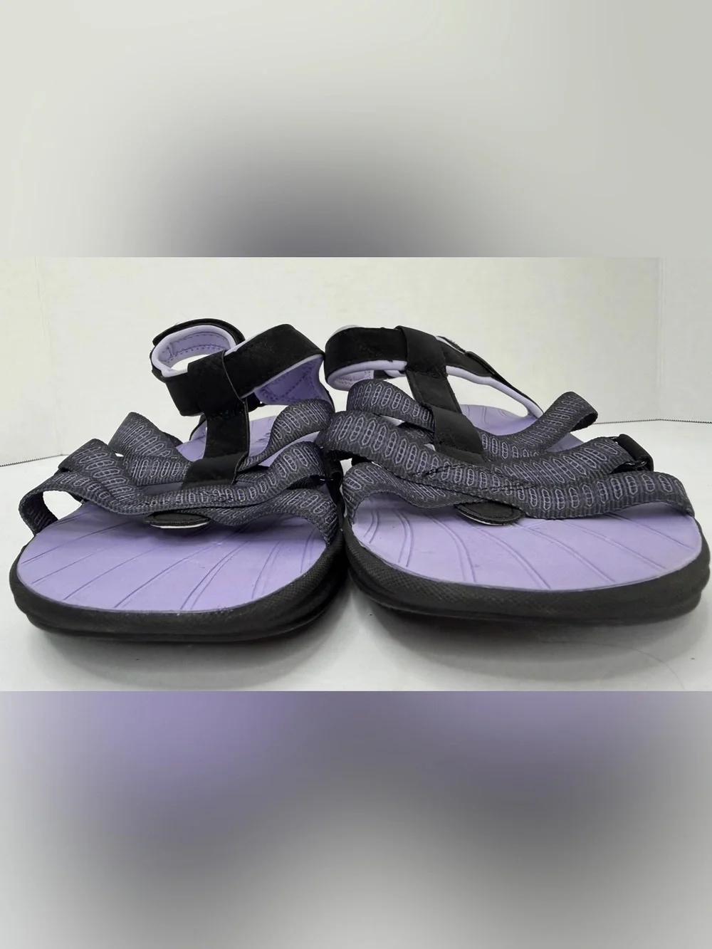 JSport Trail Walking Sandals Purple Black Outdoor Comfort Size 8